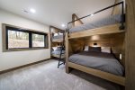 Lower Level Bedroom 6 with 4 Full Size bunks